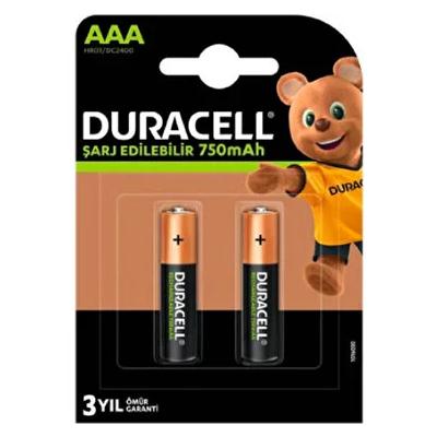 Duracell 750mAh Şarjlı İnce Pil