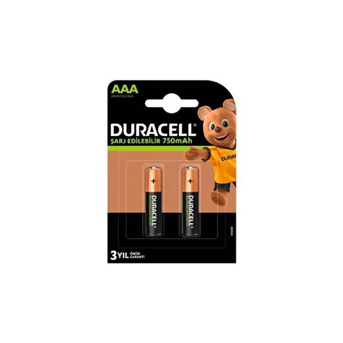 Duracell 750mAh Şarjlı İnce Pil